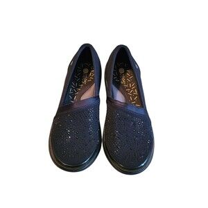 Bzees Lollipop Loafers Women’s Size 7.5 M Black Casual Slip On Comfort Shoes
